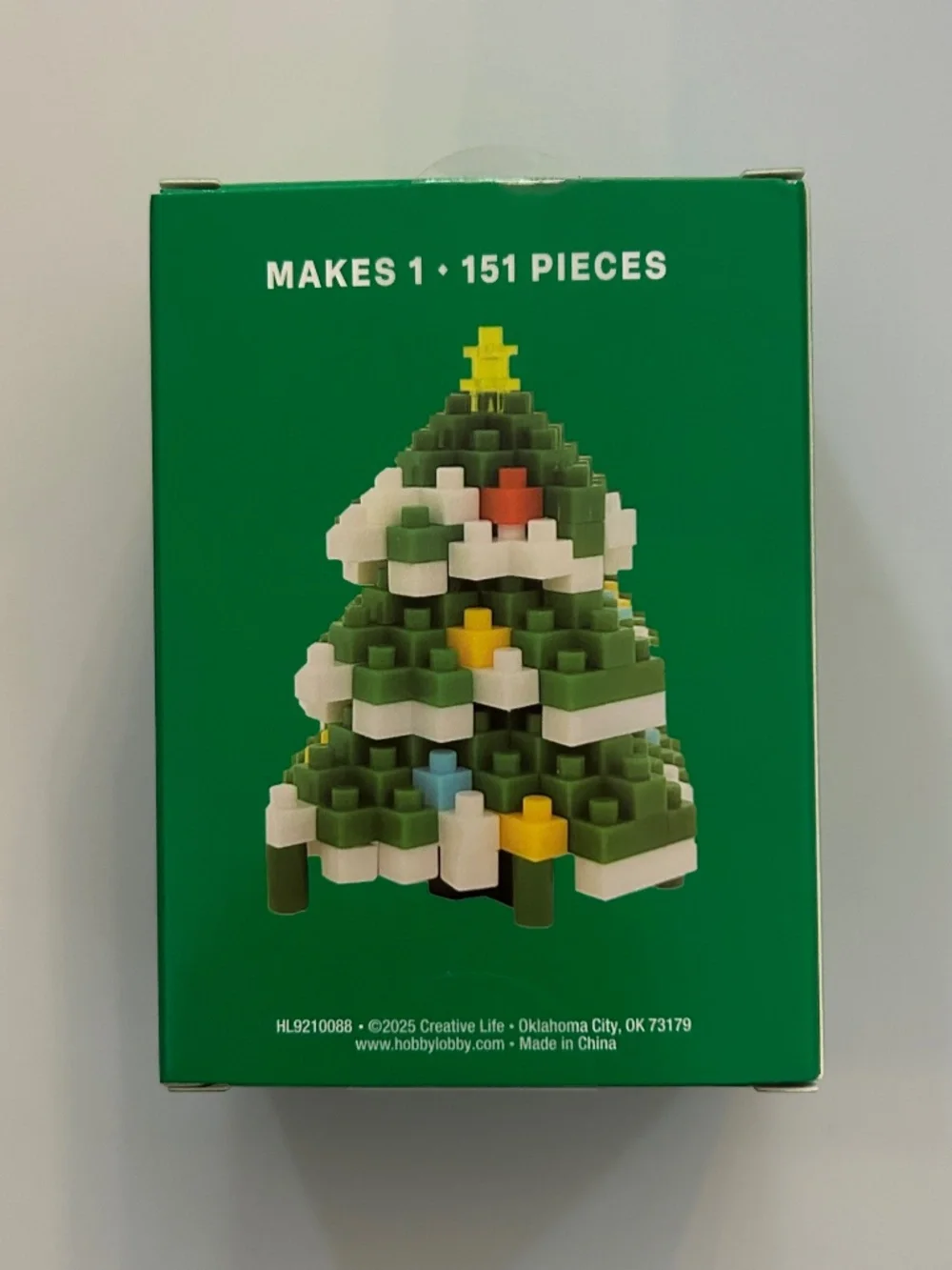 Creative Life Christmas Tree Mini Brick Kit 151 piece micro block set NWT